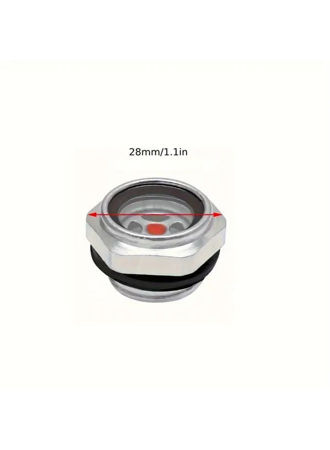 4 PCS Aluminum Alloy Air Compressor Oil Sight Glass Gauge 1 2 NPT Male Threaded - Image 5